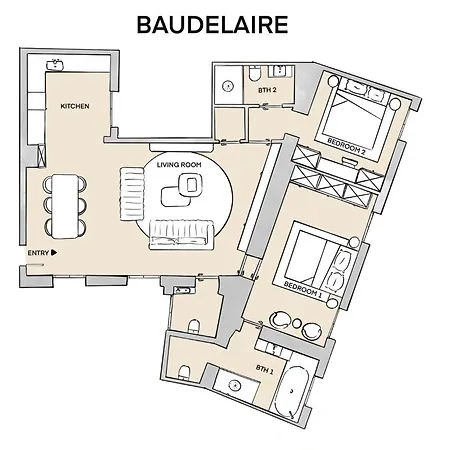 Thelander - Serviced In Le Marais Paříž
